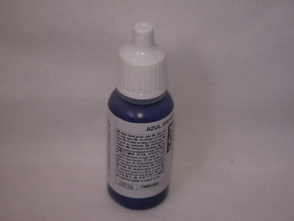 Vallejo Model Color Oxford Blue Acrylic 17ml/0.57 fl oz Dropper Bottle - 70.807