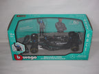 Burago 1:24 Scale Mercedes-AMG Petronas W14 With No.63 Russell Figure #18-28037R
