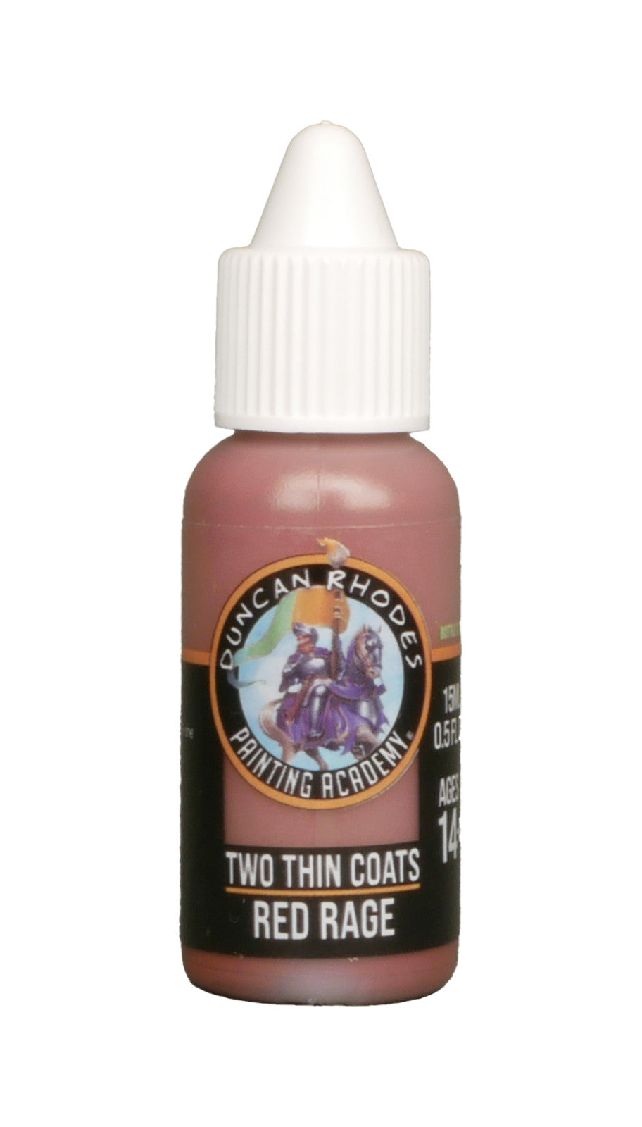 Duncan Rhodes Painting Academy Two Thin Coats Red Rage 15ml Dropper Bottle 10124