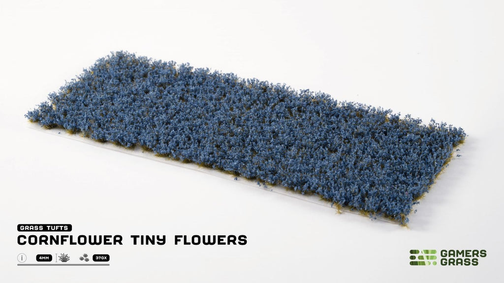 Gamers Grass Cornflower Tiny Flowers Grass Tufts For Bases 370 Per Pack GGFS-COR