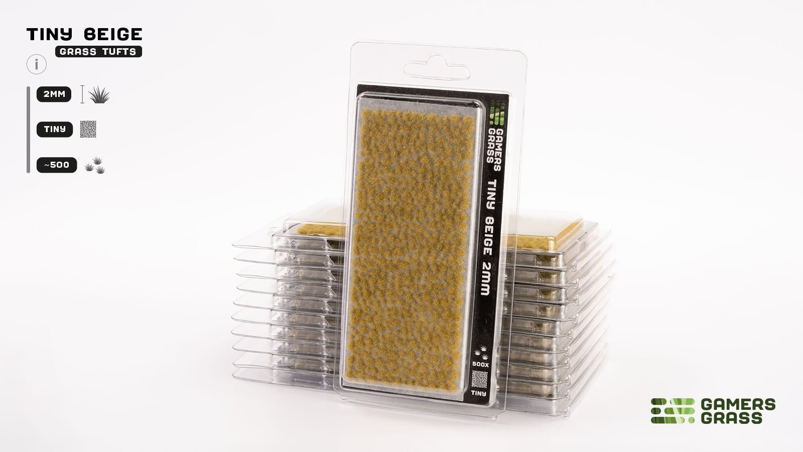 Gamers Grass Tiny Beige 2mm Tufts For Wargaming Bases (500) Per Pack GGTT-BE