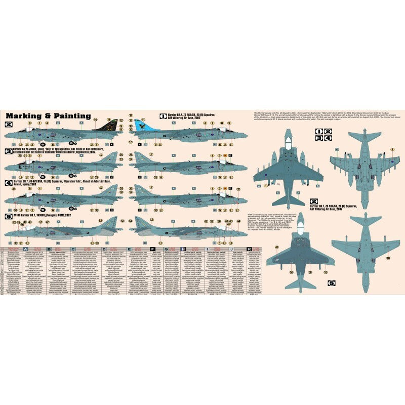 MisterCraft Hobby Kits 1:72 (D-94) Harrier GR.7 Jet 'Operation Herrick' - 040949