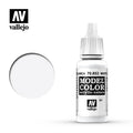 Vallejo Model Color White Glaze Acrylic 17ml/0.57 fl oz Dropper Bottle - 70.853