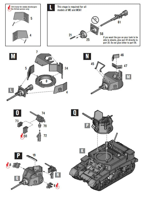 Warlord Games Bolt Action 1:56 Scale WWII M3 Stuart Light Tank Model - 402013002
