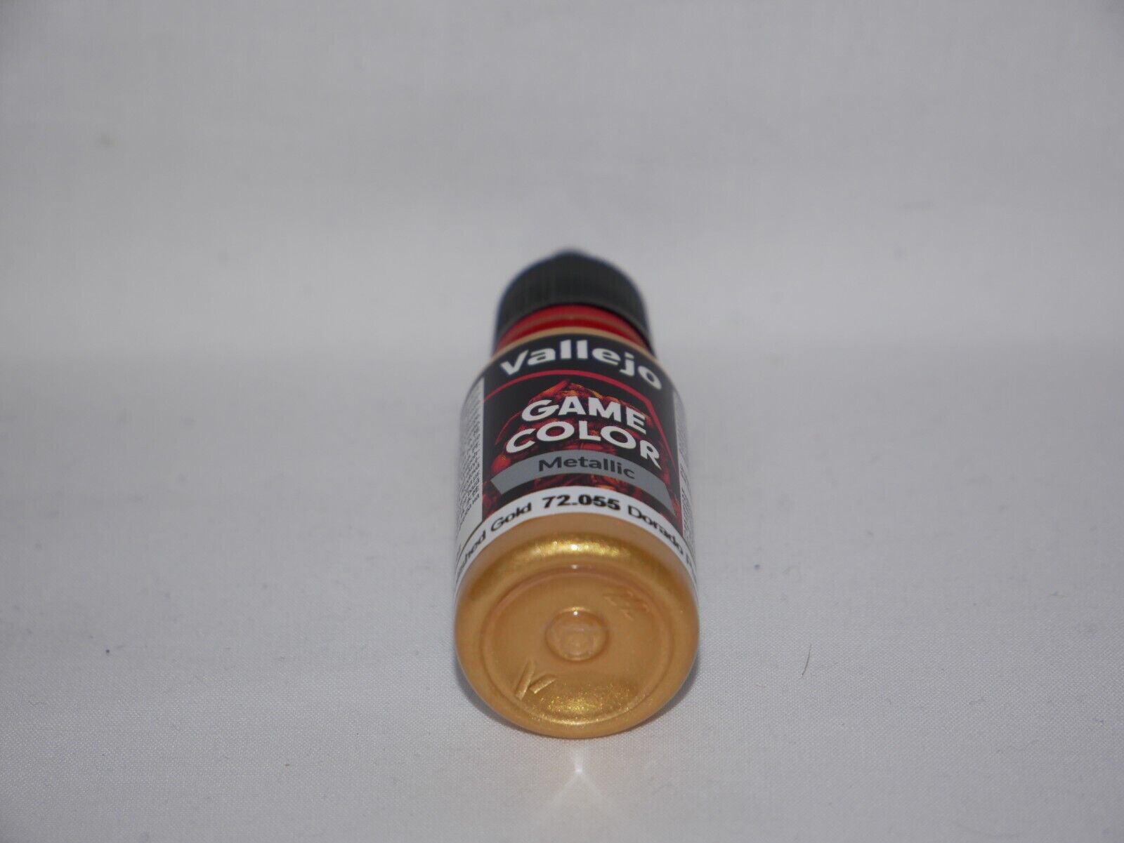 Vallejo Game Color Acrylic Metallics Polished Gold 18ml Dropper Bottle - 72.055