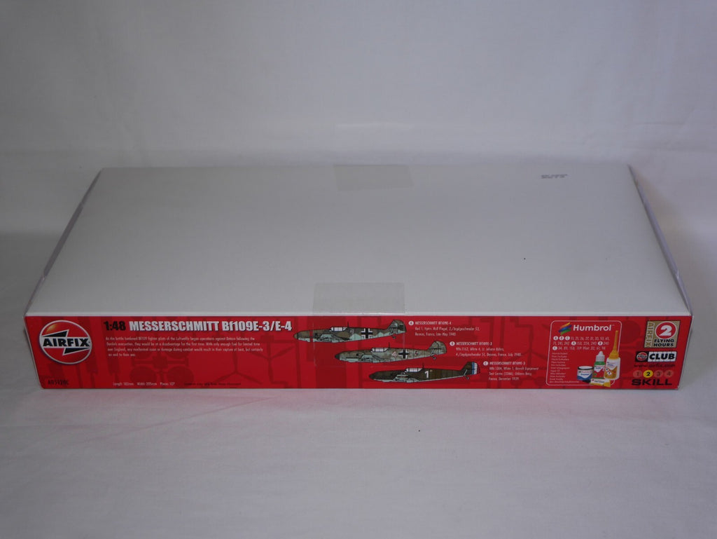 Airfix 1:48 Scale WW2 Messerschmutt Bf109E-3/E-4 Model Kit Skill Level 2 - A05120C