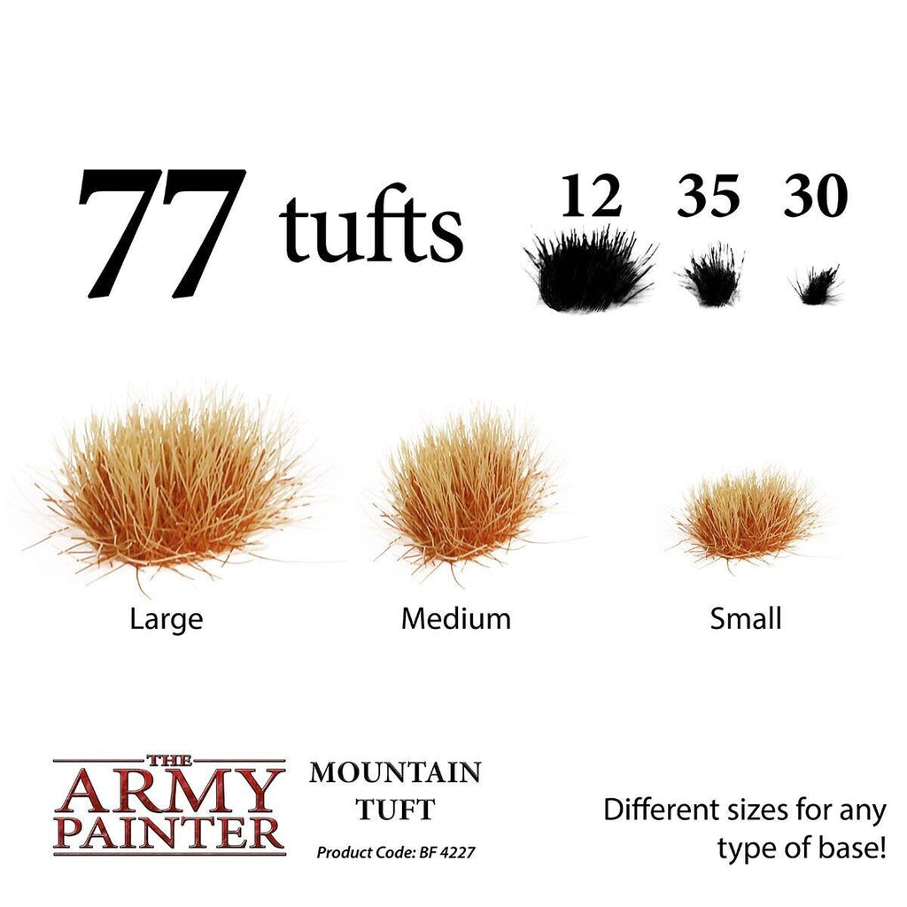 The Army Painter Battlefields Mountain Tufts For Wargaming (77) Per Pack BF4227