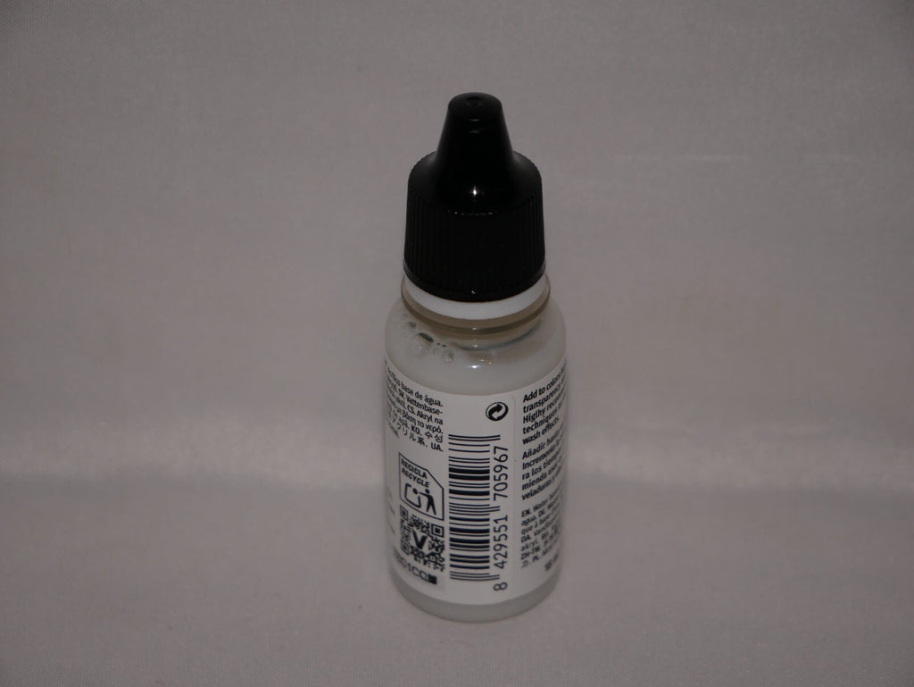 Vallejo Auxiliary Products Glaze Medium 18ml/0.60 fl oz Dropper Bottle - 70.596