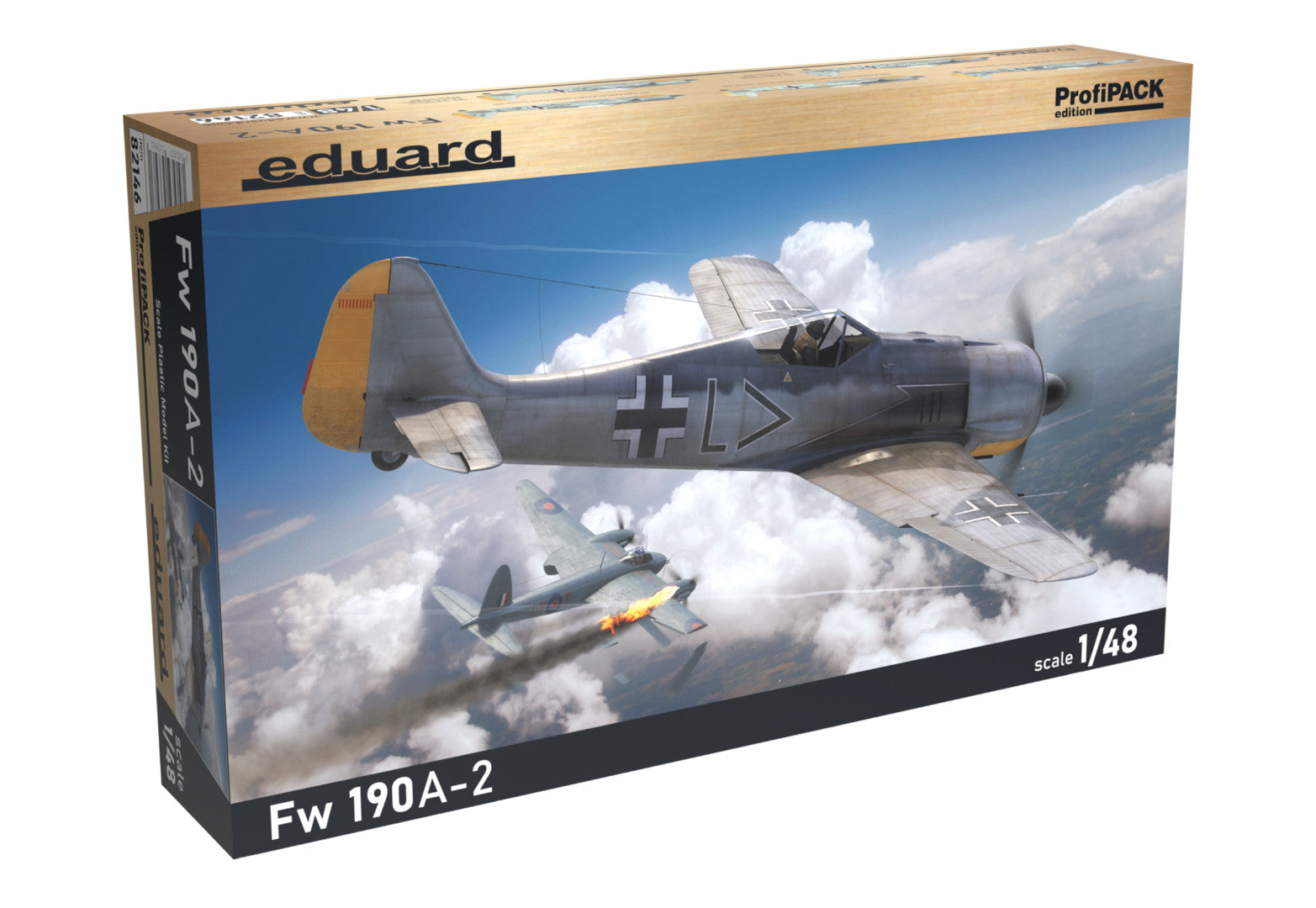 Eduard 1:48 Scale Plastic Kits Focke-Wulf Fw 190A-2 ProfiPACK Edition - 82146