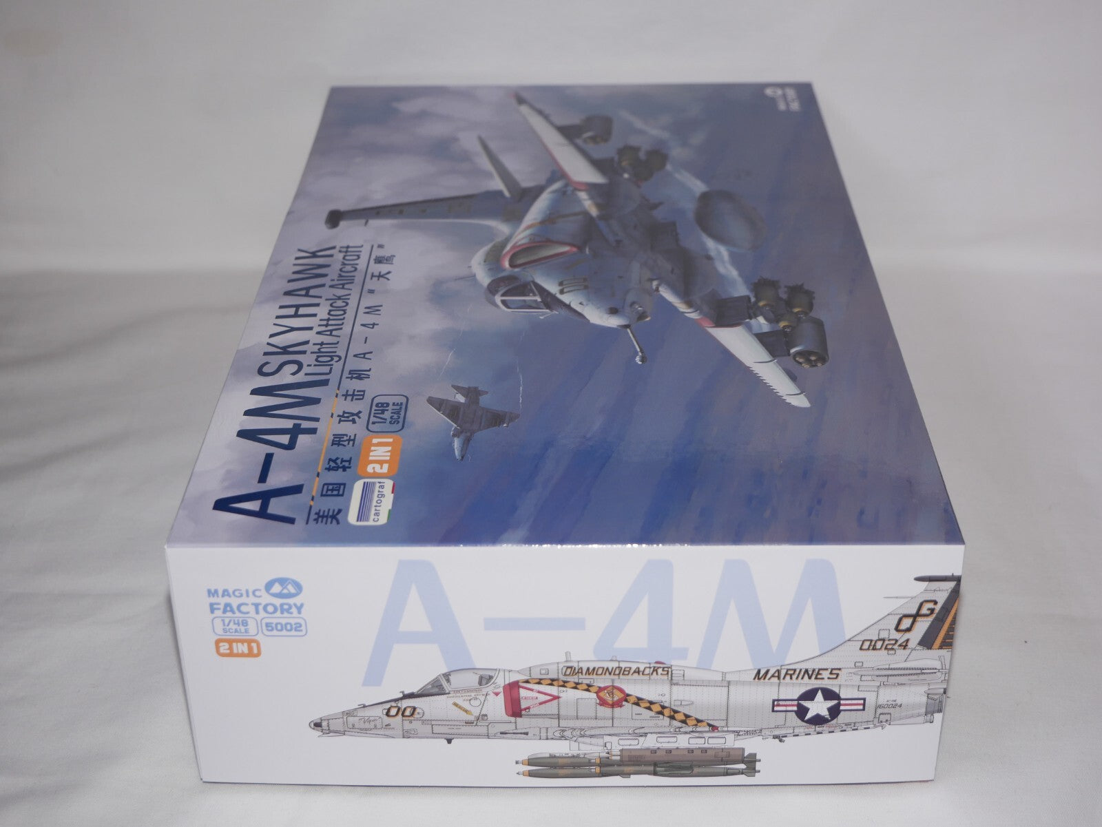 Magic Factory 1:48 Scale A-4M Skyhawk Light Attack Aircraft (2-1) Model Kit 5002