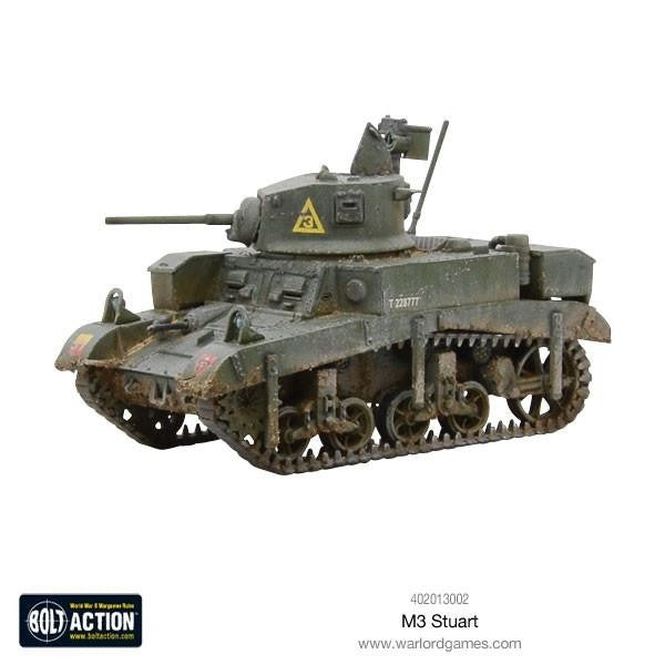 Warlord Games Bolt Action 1:56 Scale WWII M3 Stuart Light Tank Model - 402013002