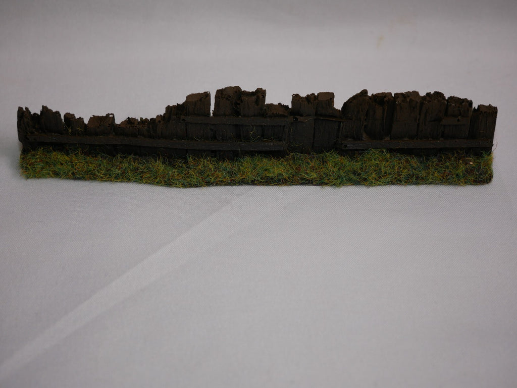 Javis "Countryside" Scenics "OO" Old Damaged Dark Brown Sleeper Fencing PF11