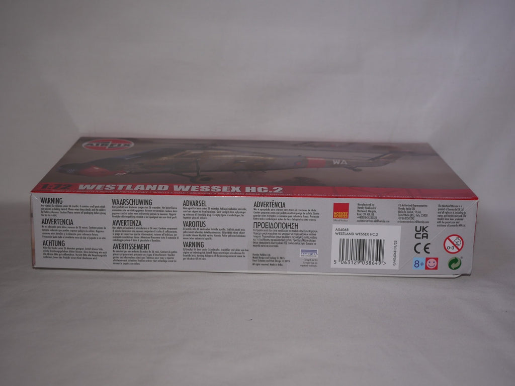Airfix 1:72 Scale Westland Wessex HC.2 Helicopter Model Kit Skill Level 2 A04068