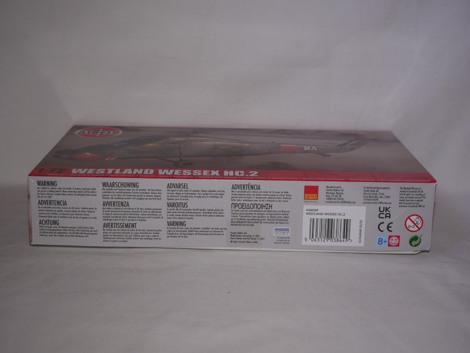 Airfix 1:72 Scale Westland Wessex HC.2 Helicopter Model Kit Skill Level 2 A04068