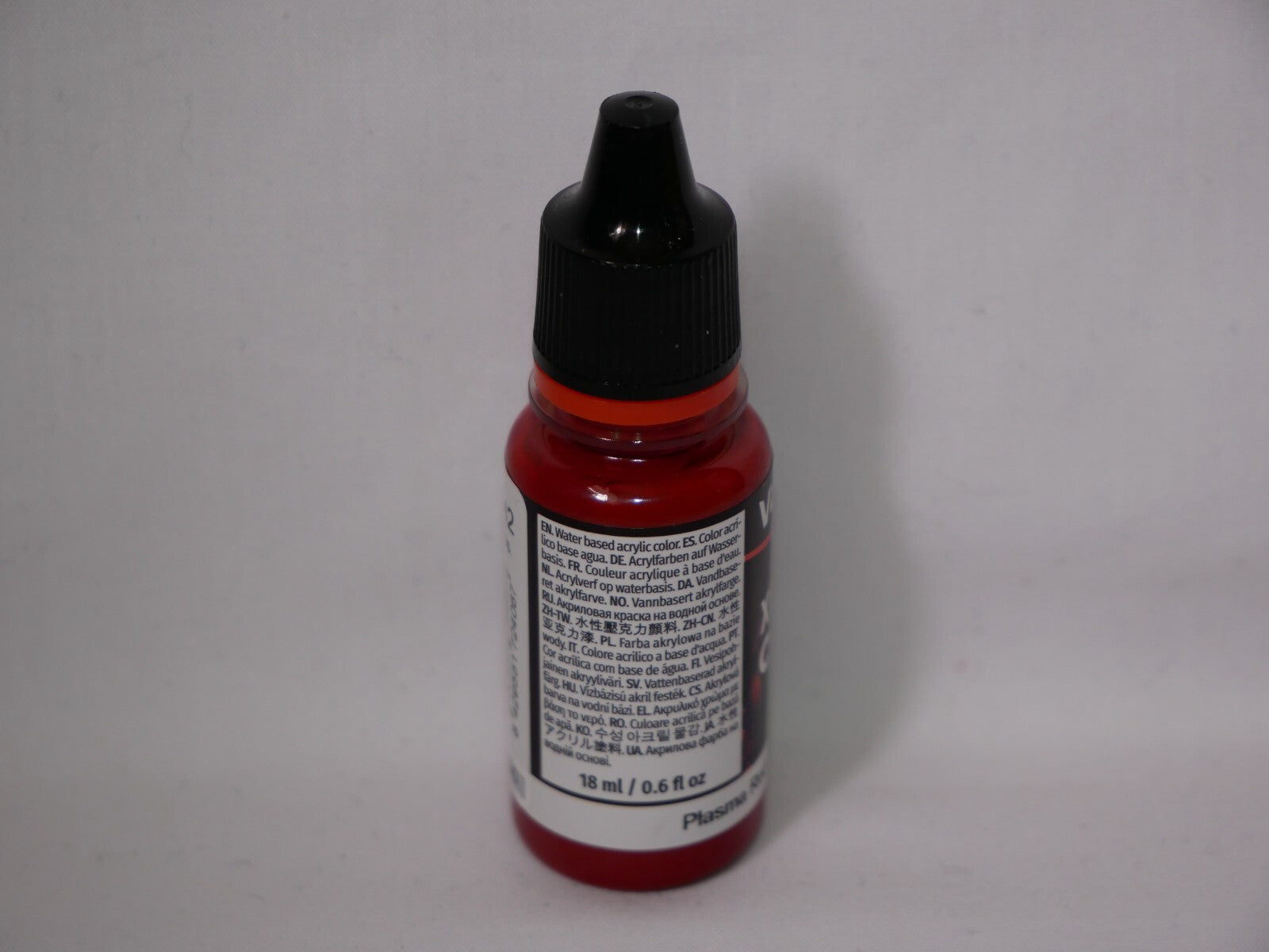 Vallejo Xpress Color Acrylics Plasma Red 18ml/0.6 fl oz Dropper Bottle - 72.406