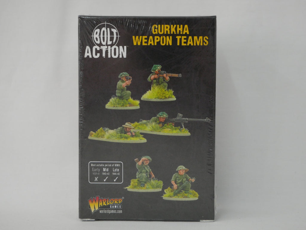 Warlord Games Bolt Action 1:56 (28mm) Scale WWII Gurkha Weapon Team - 403201203