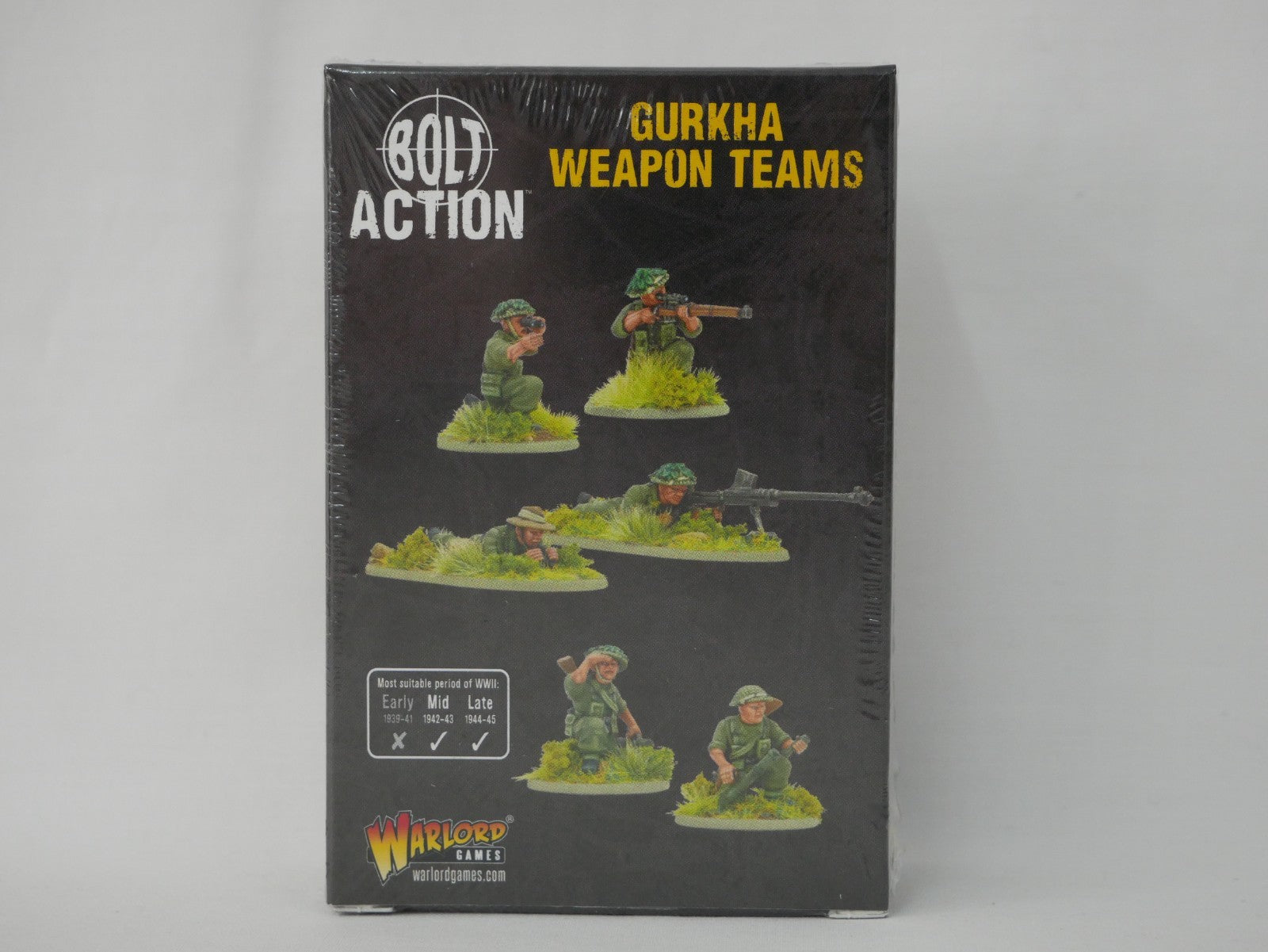 Warlord Games Bolt Action 1:56 (28mm) Scale WWII Gurkha Weapon Team - 403201203