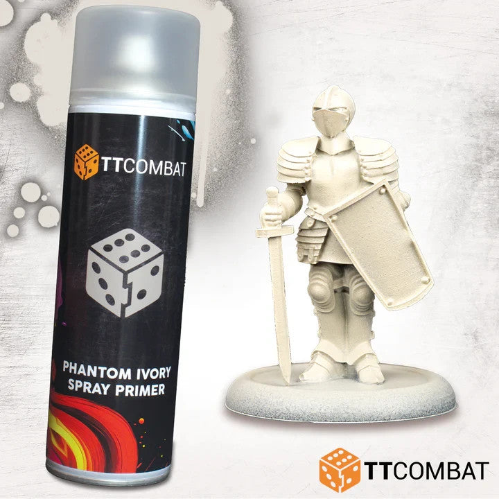 TTCombat Phantom Ivory Plastic Scale Model Spray Primer 500ml Aerosol Can - TTAP-004