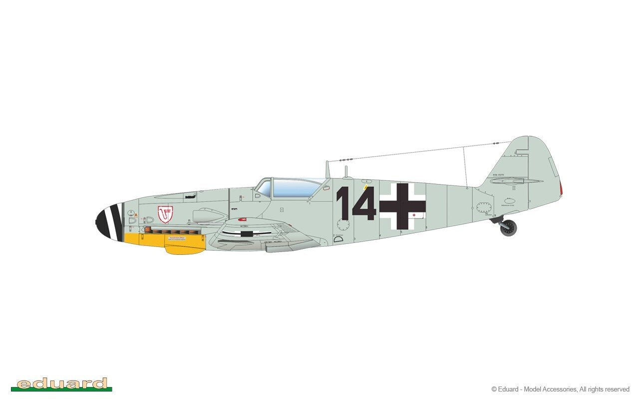 Eduard 1:48 Scale WWII Messerschmitt Bf 109G-6/AS Weekend Edition Kit - 84169