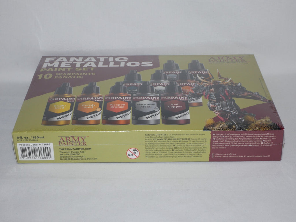 The Army Painter Warpaints Fanatic Range Metallics Paint Set (10 Colours) WP8069