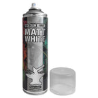The Colour Forge Hobby Supplies Matt White Model Primer 500ml Aerosol Spray Can