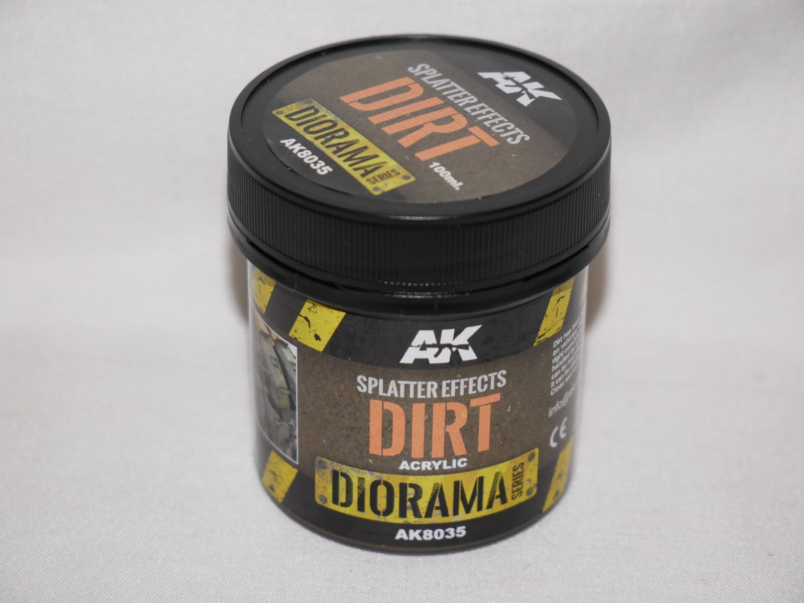 AK Interactive Diorama Series Dirt Splatter Effects Acrylic 100ml Tub - AK8035