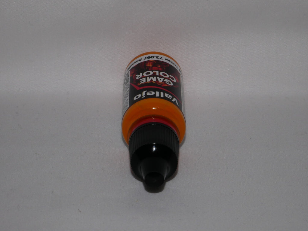Vallejo Game Color Acrylic Gold Yellow 18ml/0.6 fl oz Dropper Bottle - 72.007