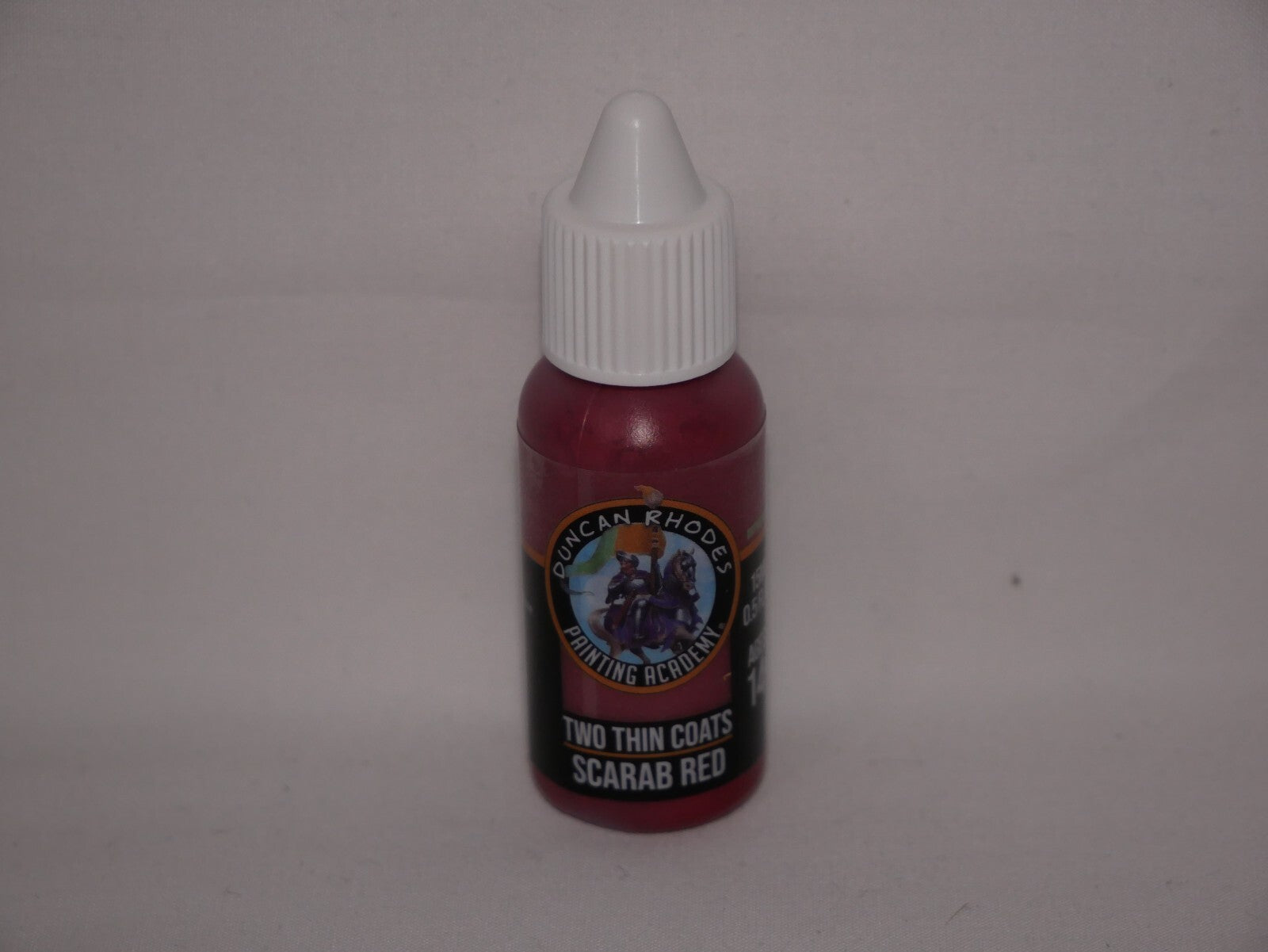 Duncan Rhodes Painting Academy Two Thin Coats Range Scarb Red 15ml Bottle 10163