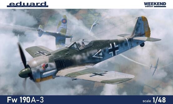 Eduard 1:48 Scale Focke-Wulf Fw 190A-3 Weekend Edition Model Plastic Kit- 84205