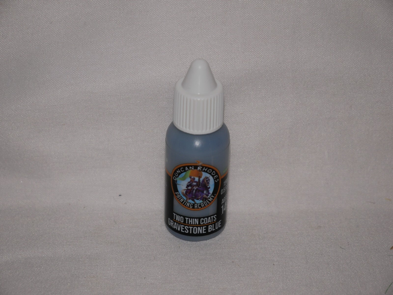 Duncan Rhodes Painting Academy Two Thin Coats Gravestone Blue 15ml Bottle 10051