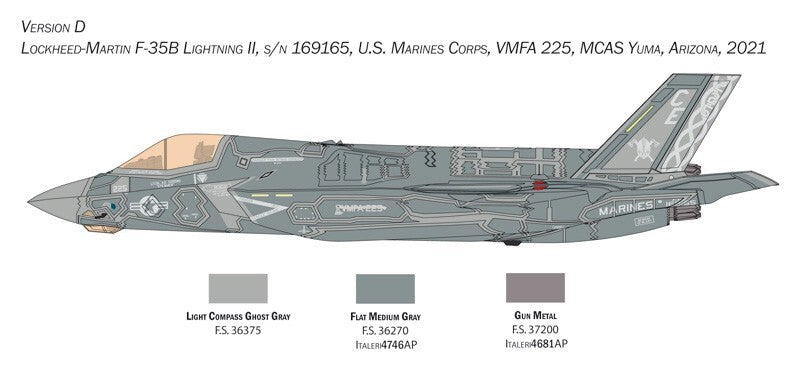 Italeri 1:48 Scale Lockheed Martin F-35 B Lightning II ''STOVL Version'' - 2810