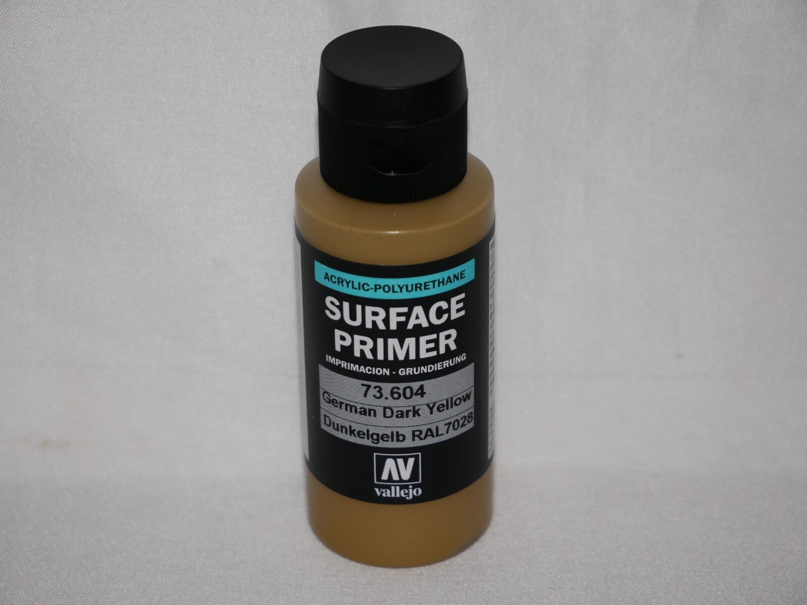 Vallejo Polyurethane Surface Primer German Dark Yellow 60ml Bottle - 73.604