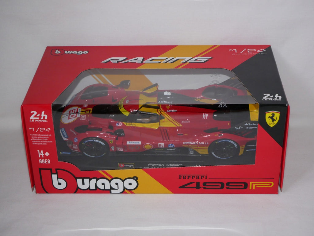 Burago 1:24 Ferrari Racing 499P Le Mans Hypercar 2024 AF Corse No.50 - #18-26312