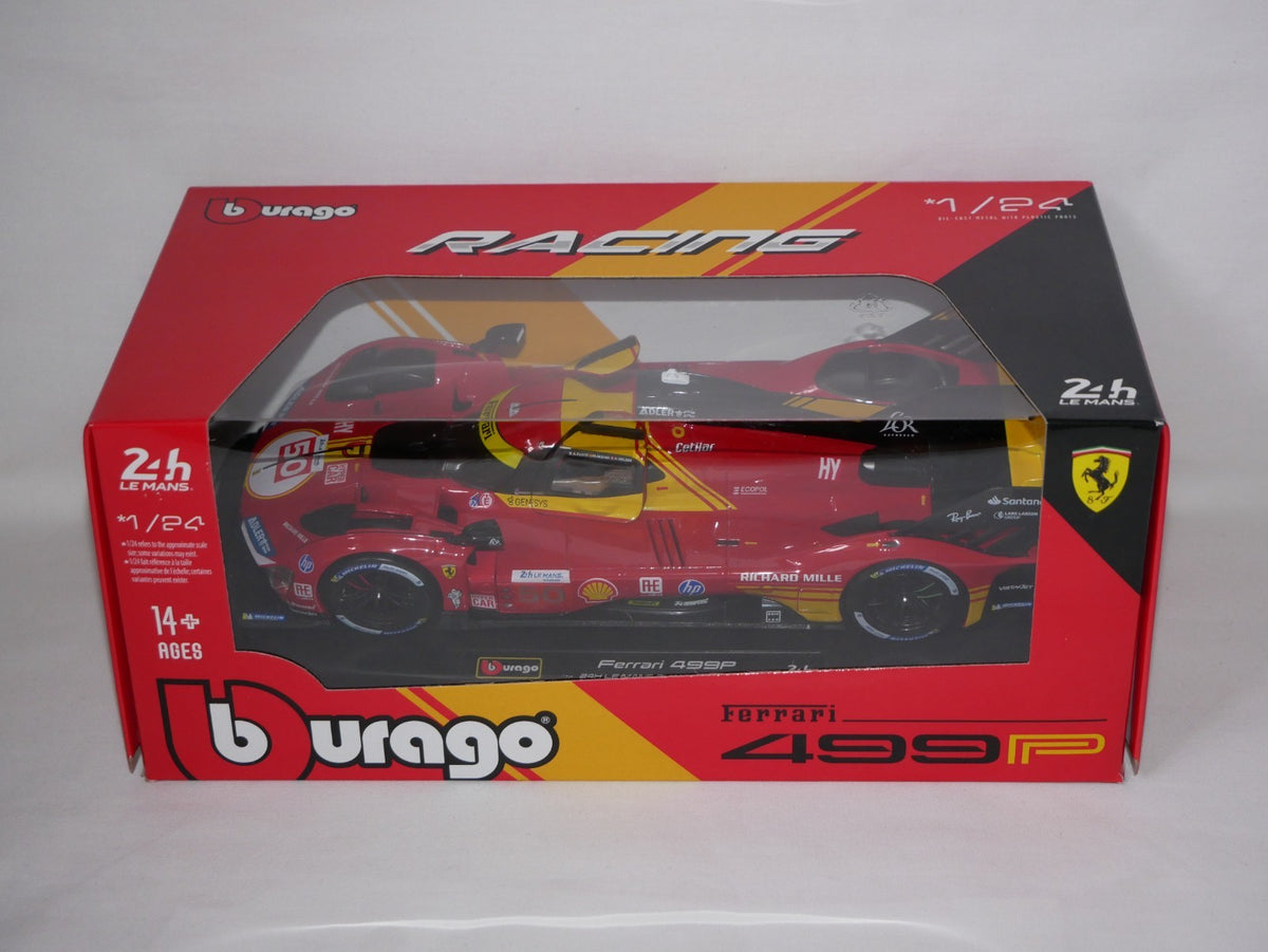 Burago 1:24 Ferrari Racing 499P Le Mans Hypercar 2024 AF Corse No.50 - #18-26312