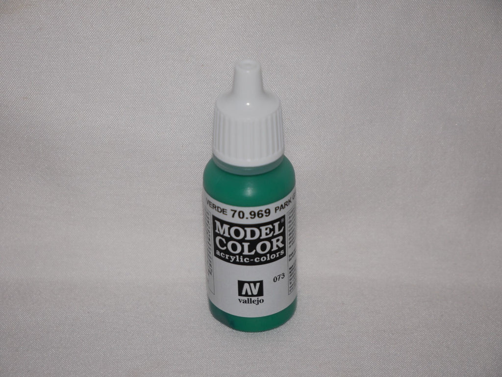 Vallejo Model Color Park Green Flat Acrylic 17ml Dropper Bottle - 70.969