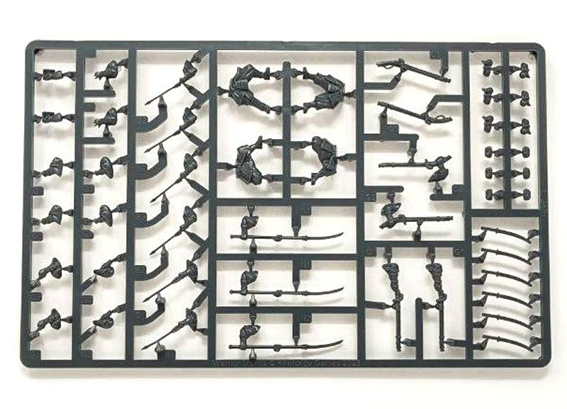 Fireforge Games Samurai Wars 28mm Scale Hard Plastic Mounted Monks - BS-SWMO02