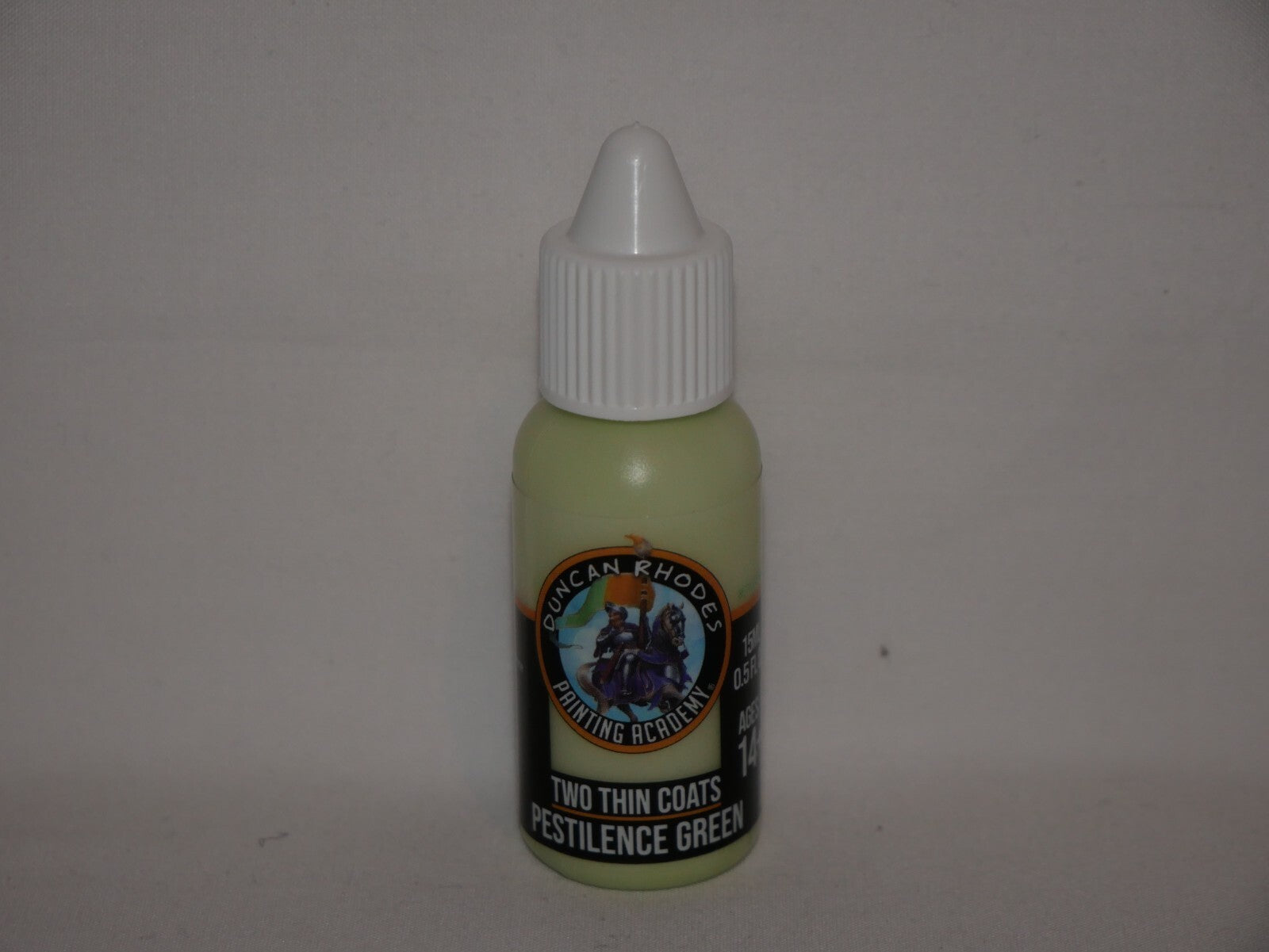 Duncan Rhodes Painting Academy Two Thin Coats Pestilence Green 15ml Bottle 10138
