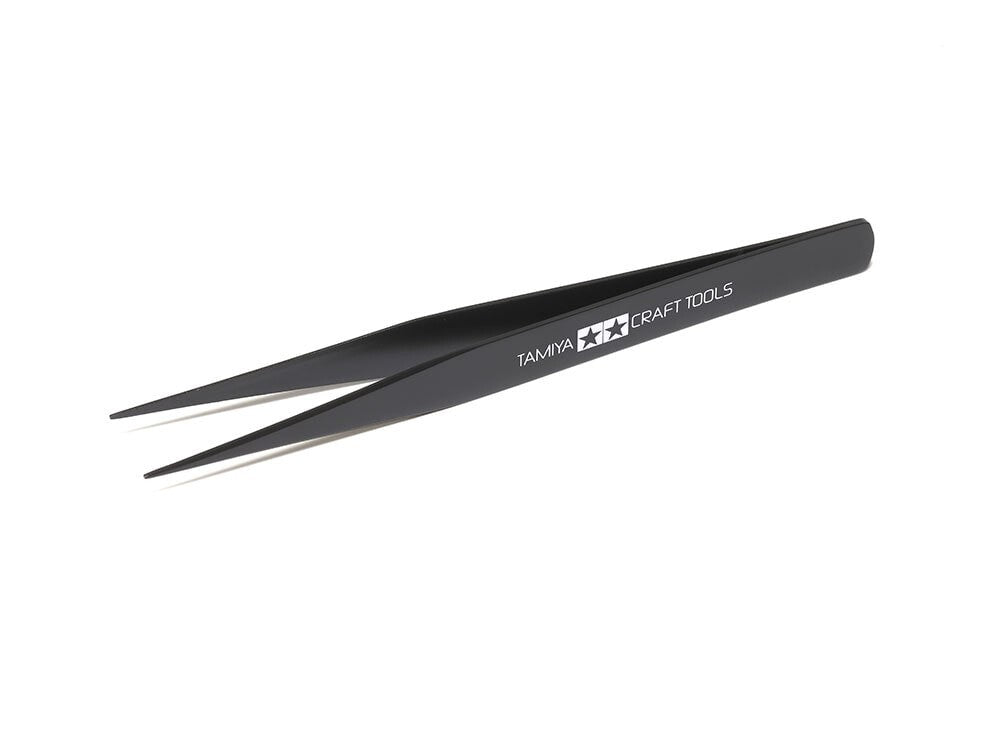 Tamiya Craft Tools Series 4 Stainless Steel Tapered Tip Straight Tweezers 74004