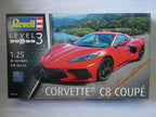 Revell 1:25 Scale Chevrolet Corvette C8 Coupe Sports Car Skill Level 3 - 07714