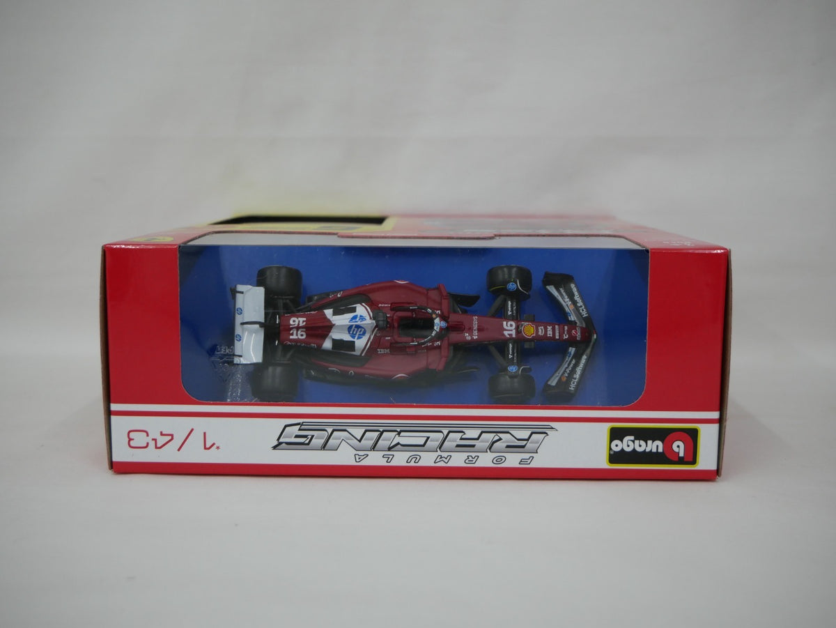 Burago 1:43 Scuderia Ferrari Formula One Team C.Leclerc Pit Pass Diorma Playset - #18-36865L