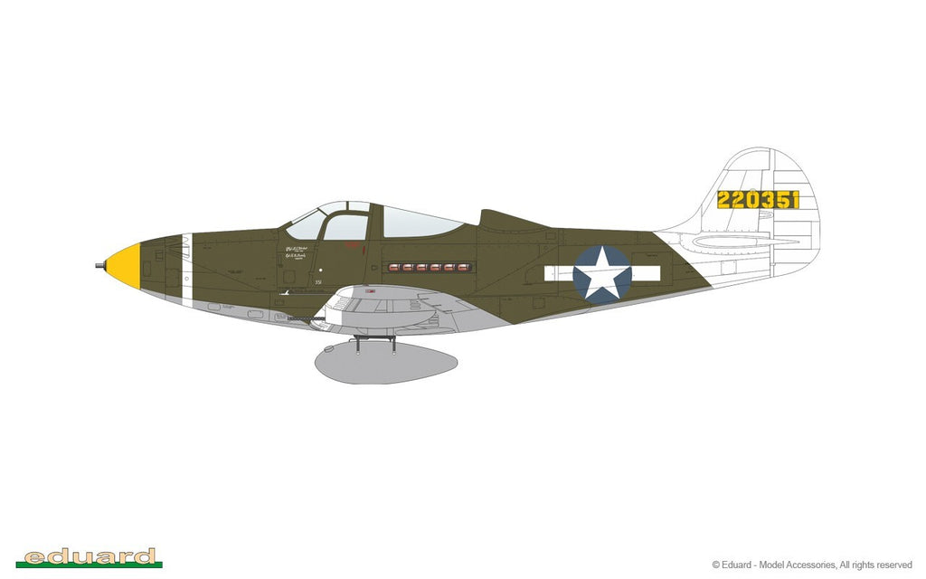 Eduard 1:48 Scale WWII Bell P-39Q Airacobra Weekend Edition Plastic Kit - 8470