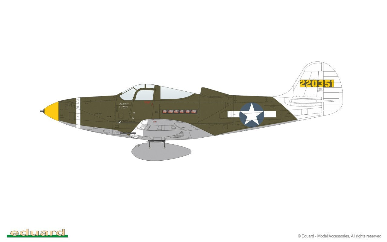 Eduard 1:48 Scale WWII Bell P-39Q Airacobra Weekend Edition Plastic Kit - 8470