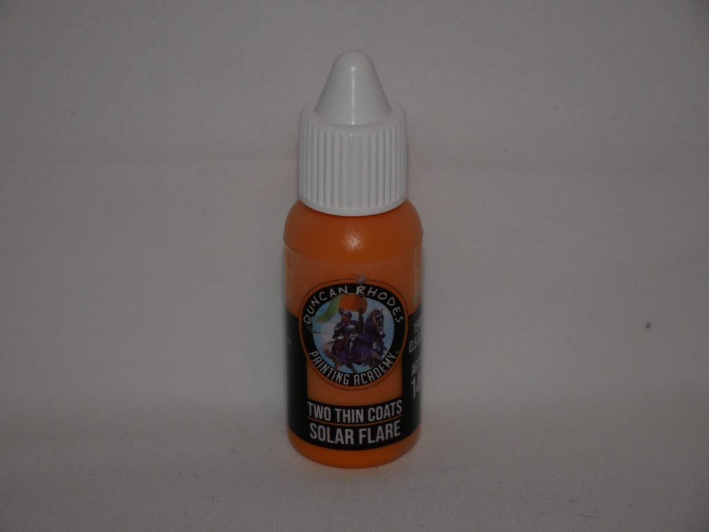 Duncan Rhodes Painting Academy Two Thin Coats Solar Flare 15ml Bottle - 10159
