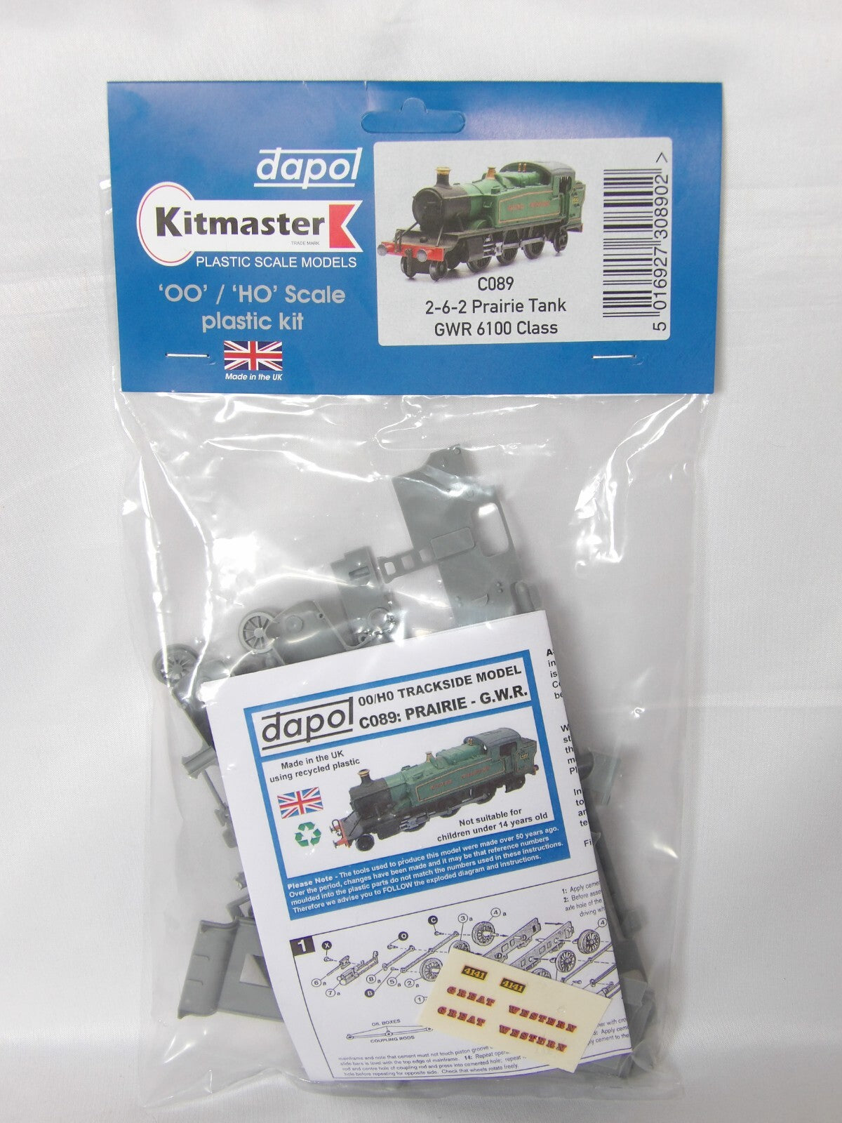 Dapol Kitmaster "OO/HO" 2-6-2 Prairie Tank GWR 6100 Class Steam Locomotive C089