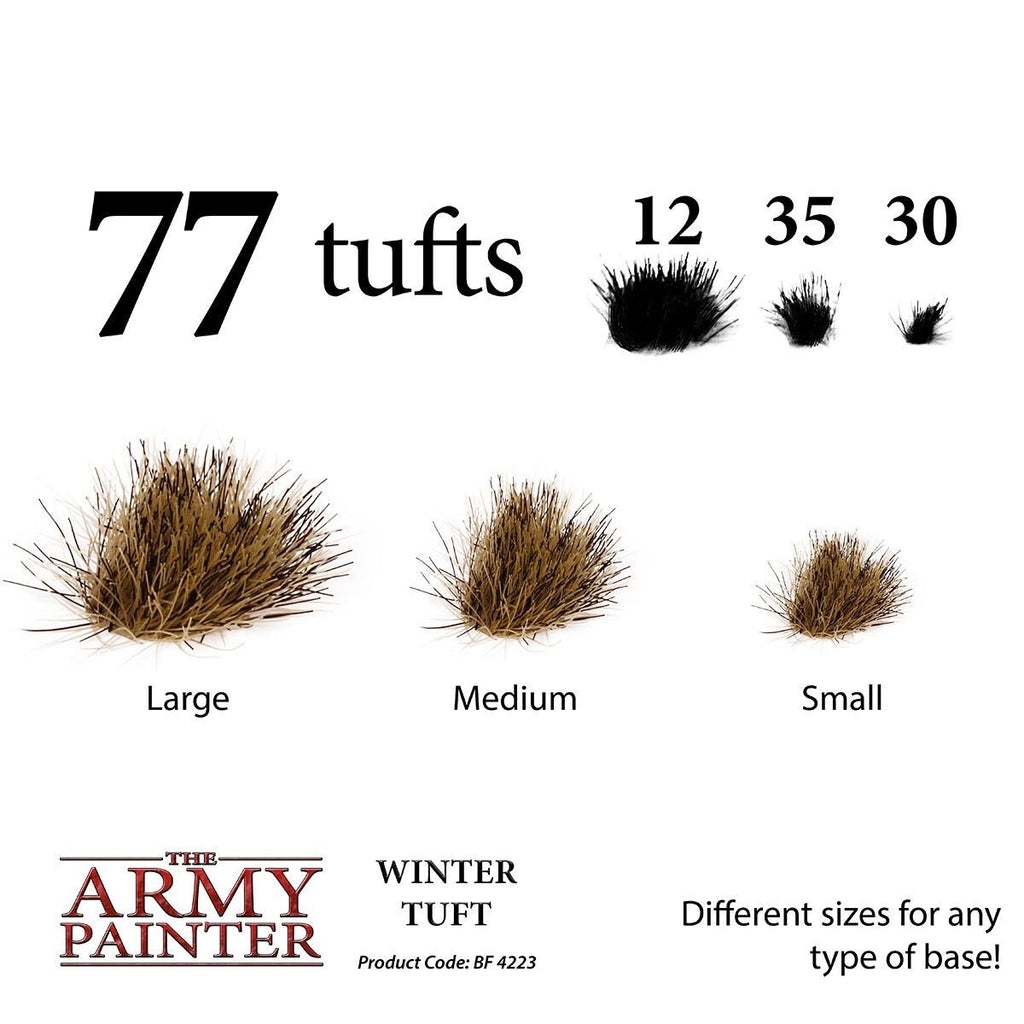 The Army Painter Battlefields Winter Tufts For Wargaming (77) Per Pack - BF4223