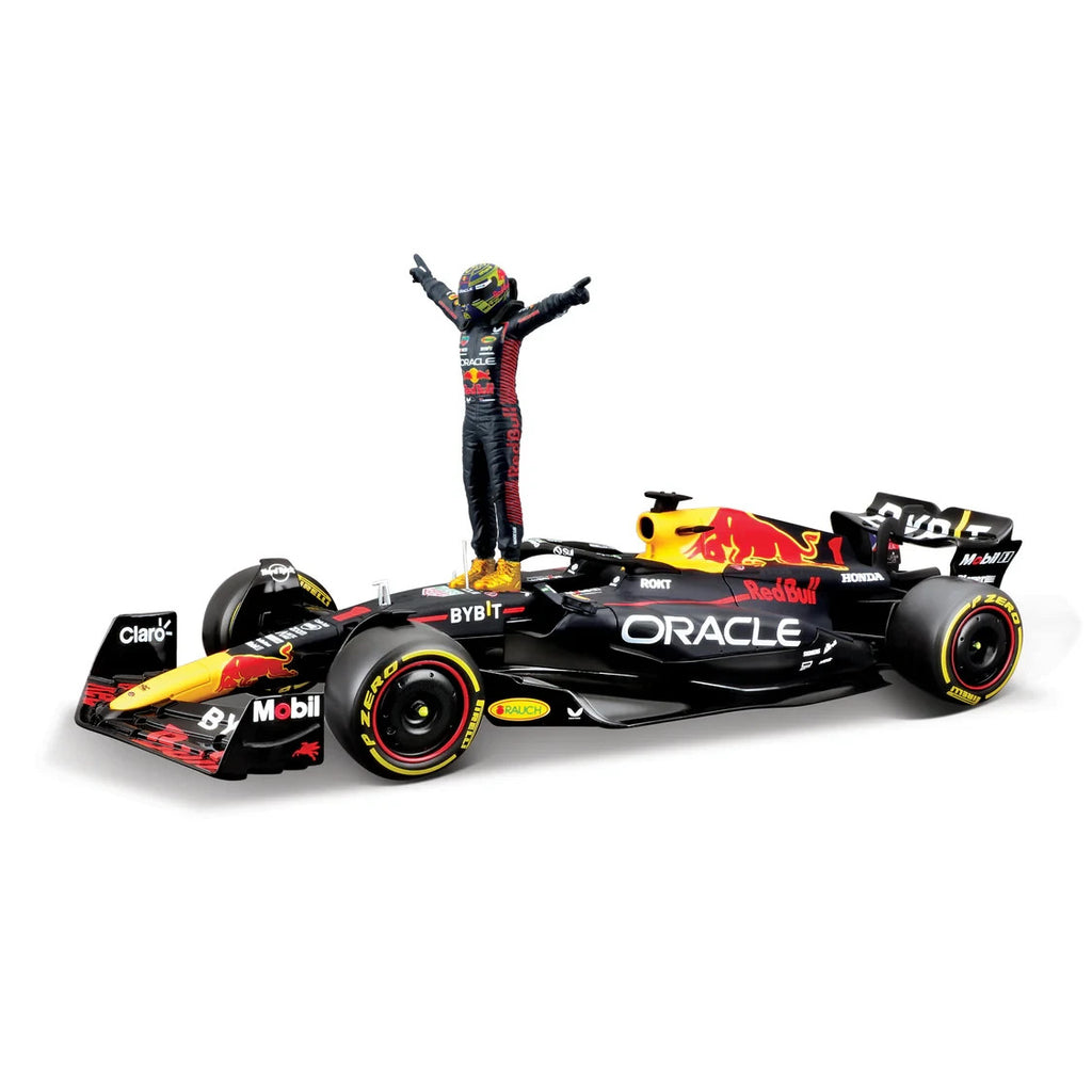 Burago 1:24 Oracle Redbull Racing RB19 Car With Max Verstappen Figure #18-28036V