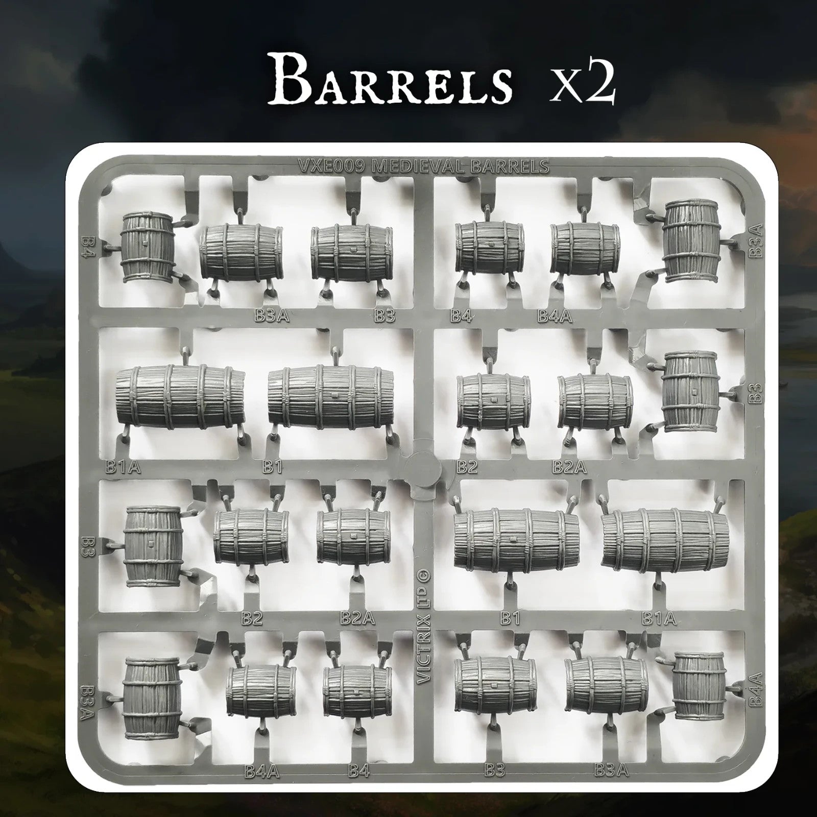 Victrix Ltd Pillage Ransack The Middle Ages 28mm Hard Plastic Barrels - VXE009