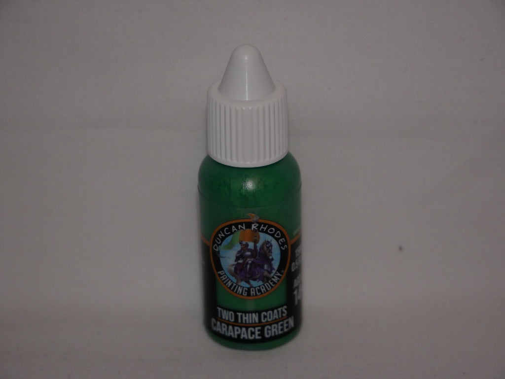 Duncan Rhodes Painting Academy Two Thin Coats Carapace Green 15ml Bottle - 10167