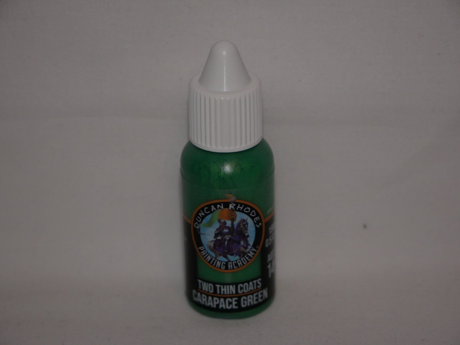 Duncan Rhodes Painting Academy Two Thin Coats Carapace Green 15ml Bottle - 10167