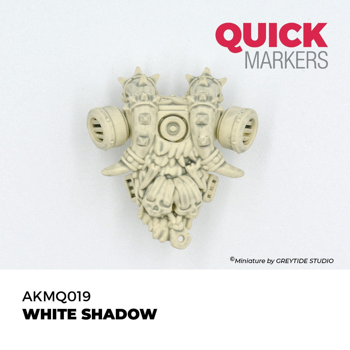 AK Interactive Acrylic Quick Gen Markers For Tabletop Wargaming White Shadow - AKMQ019